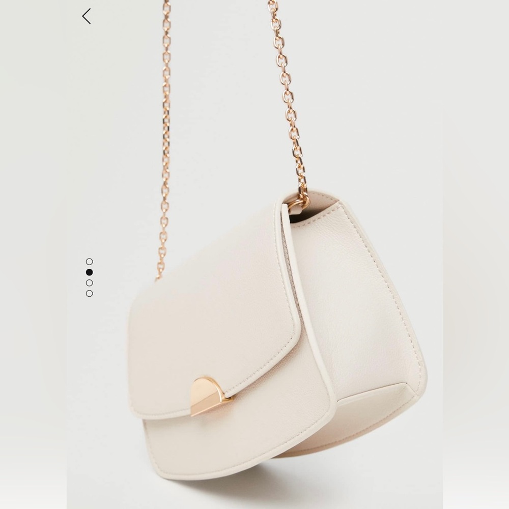 MANGO Ivory Flap Chain Bag - Picture 2 of 6